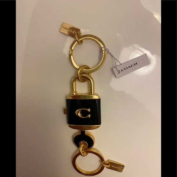 Coach | Accessories | Nwt Coach Lock And Key Bag Charm Key Ring